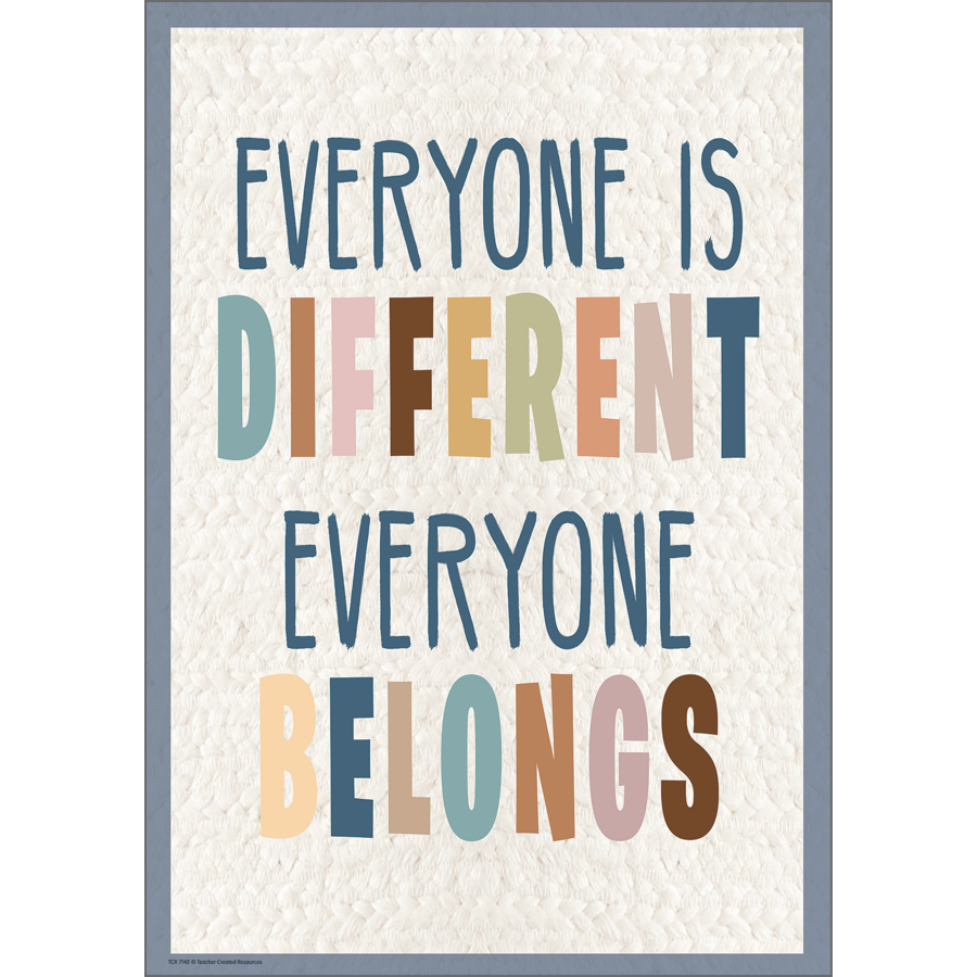 Everyone is Different, Everyone Belongs Positive Poster
