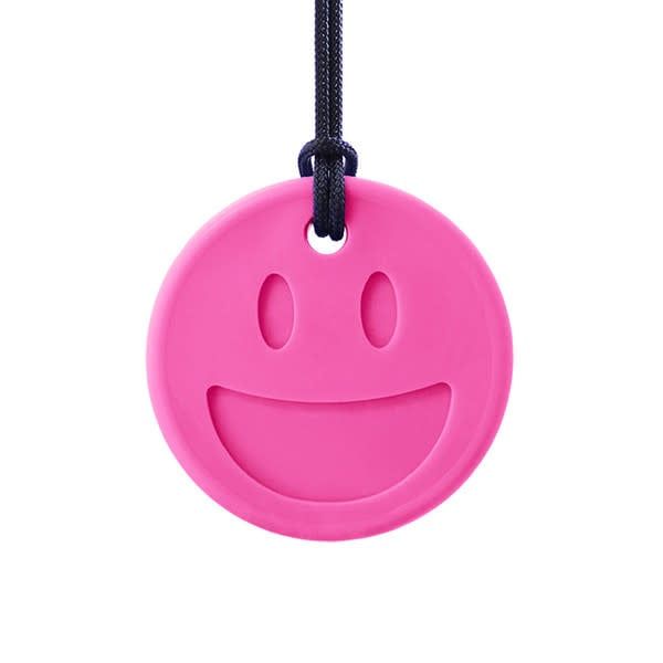Ark's Smiley Face Chewmoji® Chewelry - Hot Pink, XT / Medium Firm