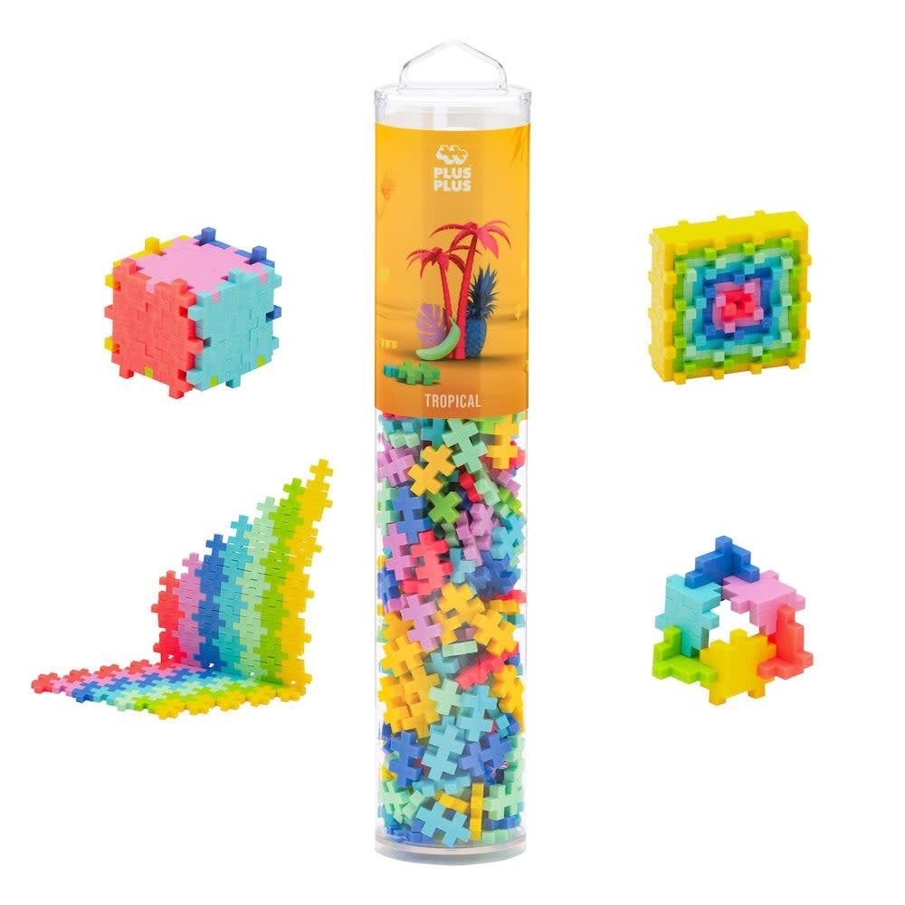 *PLUS PLUS® Tube - 240 PC - Open Play Mix - Tropical Mix