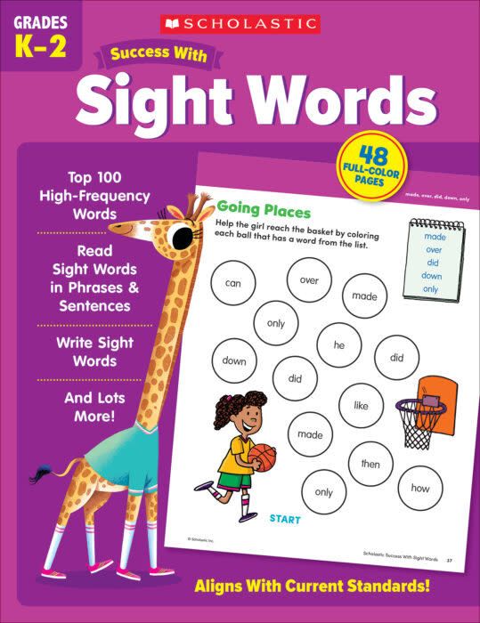 Success With Sight Words Workbook