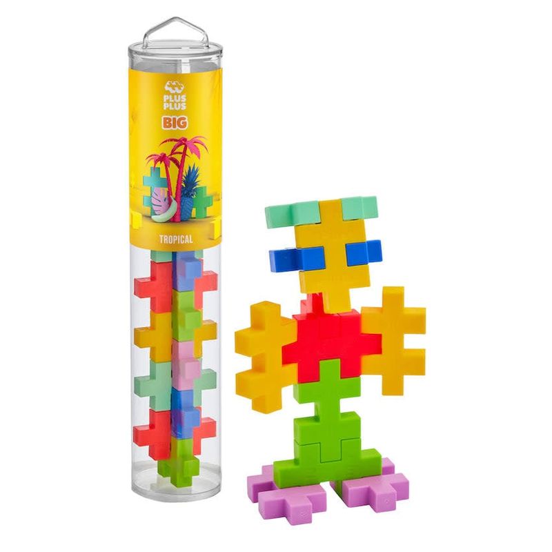 PLUS PLUS® BIG 15 PC Tube - Tropical