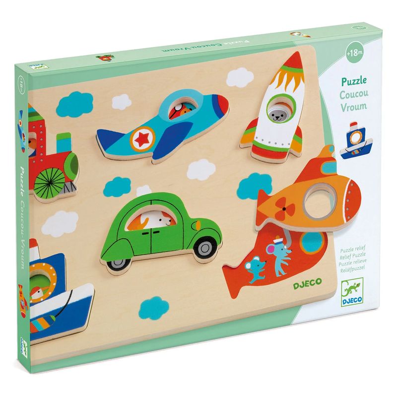 Coucou-Vroum Wooden Puzzle