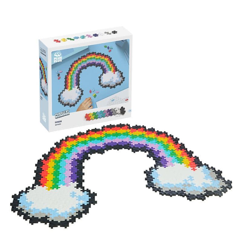 PLUS PLUS® Puzzle by Number® - 500 PC - Rainbow