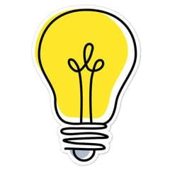 Doodle Lightbulb 6" Designer Cut-Outs