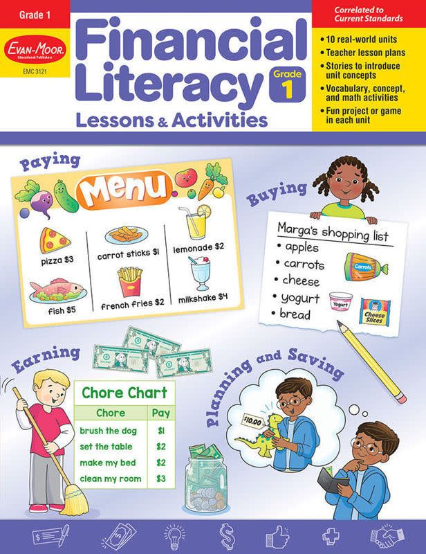 Financial Literacy Lessons and Activities, Grade 1 — Teacher’s Resource, Print