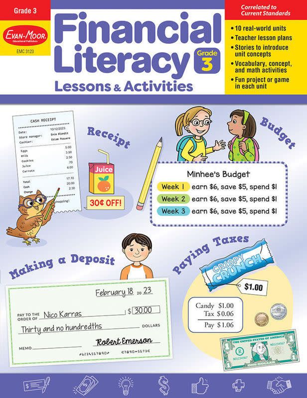 Financial Literacy Lessons and Activities, Grade 3 — Teacher’s Resource, Print