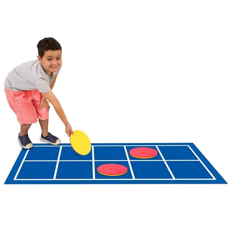 Ten-Frame Floor Mat with Giant Counters