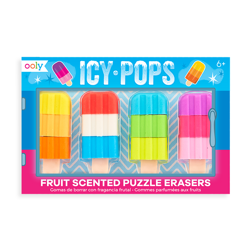 Icy Pops Scented Puzzle Erasers