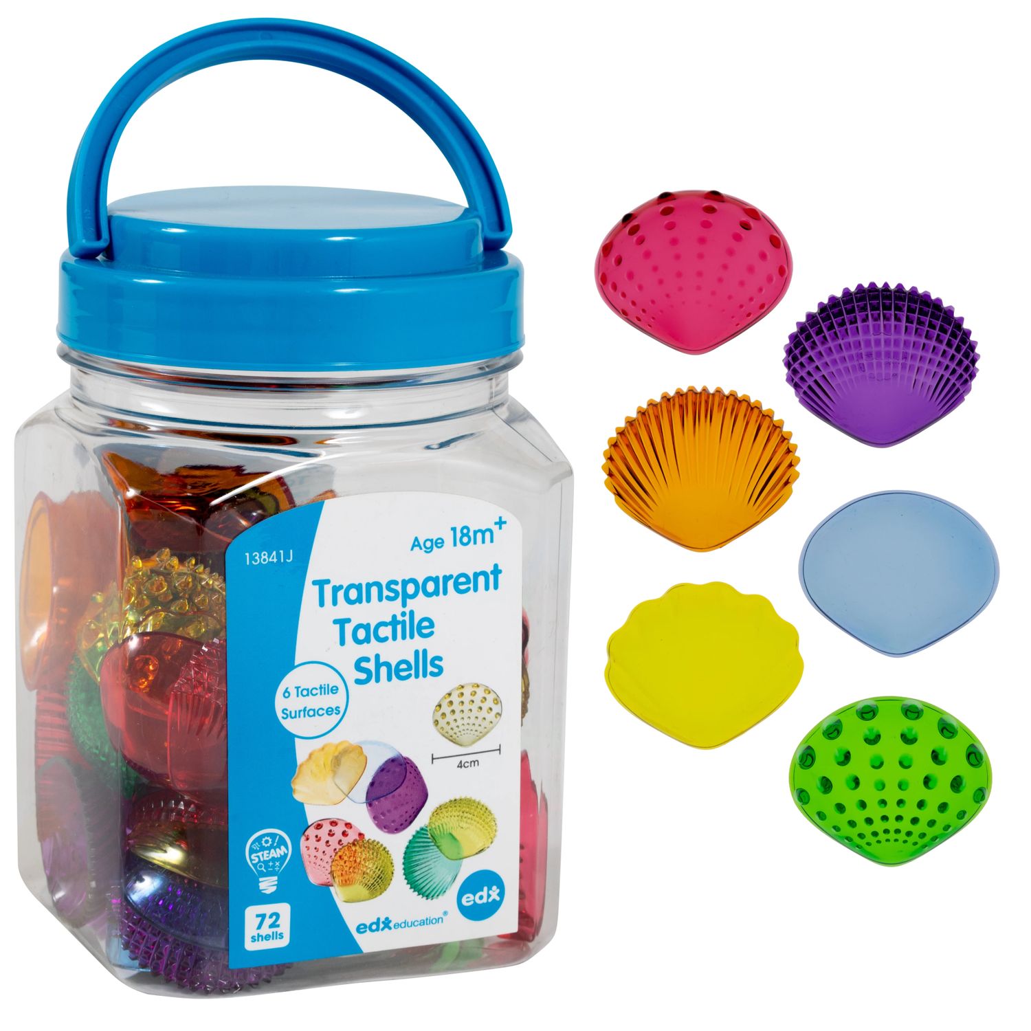 Transparent Tactile Shells - Small
