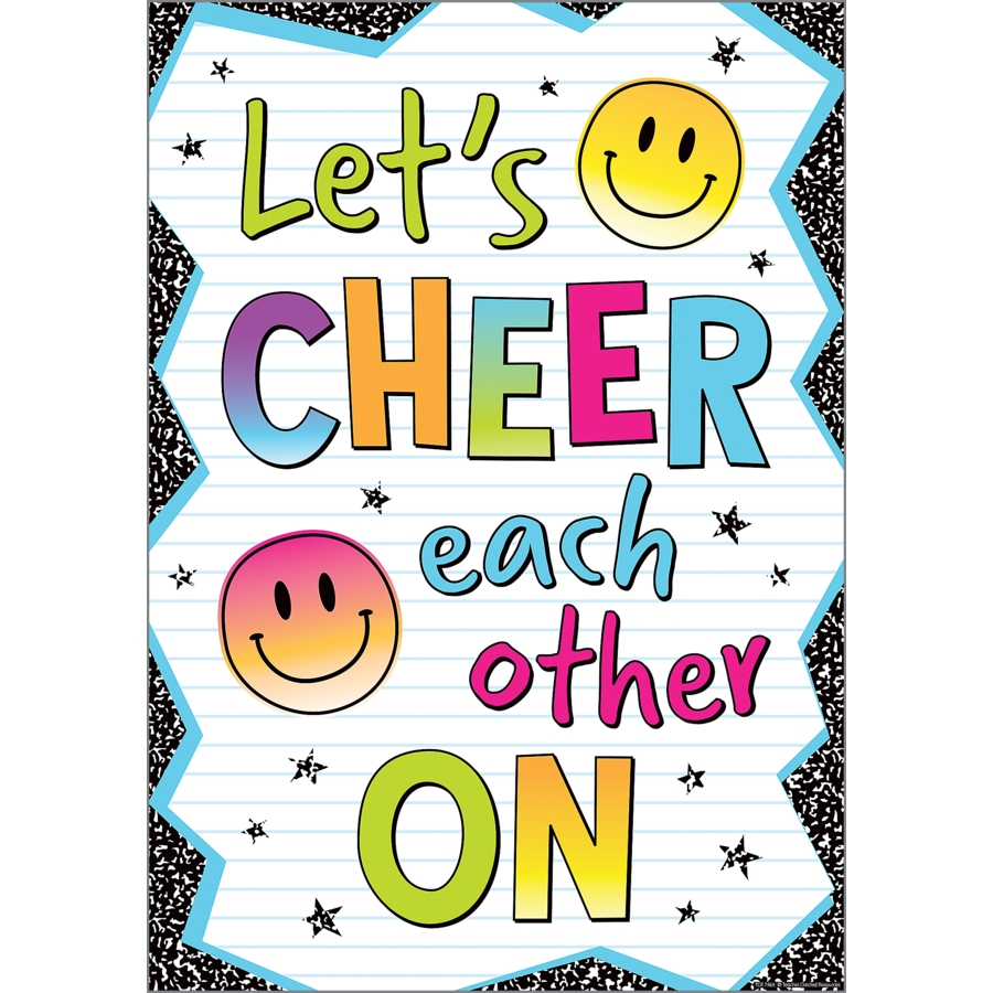 Brights 4Ever Let’s Cheer Each Other On Positive Poster