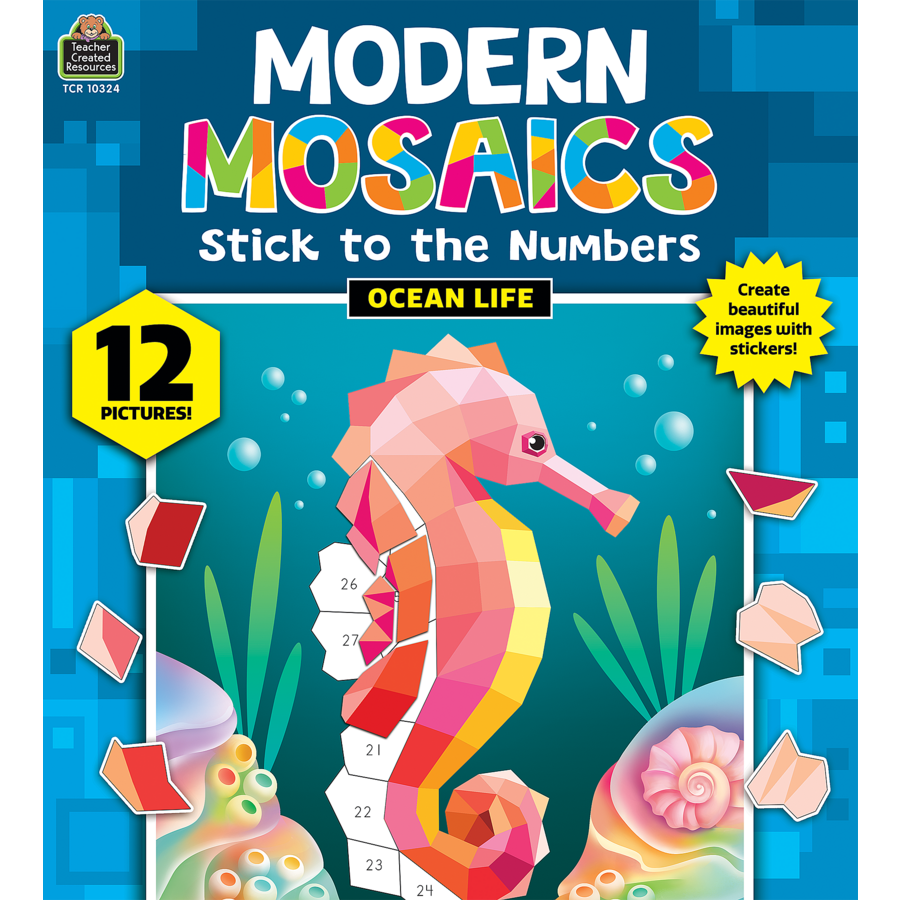 Ocean Life Modern Mosaics Stick to the Numbers
