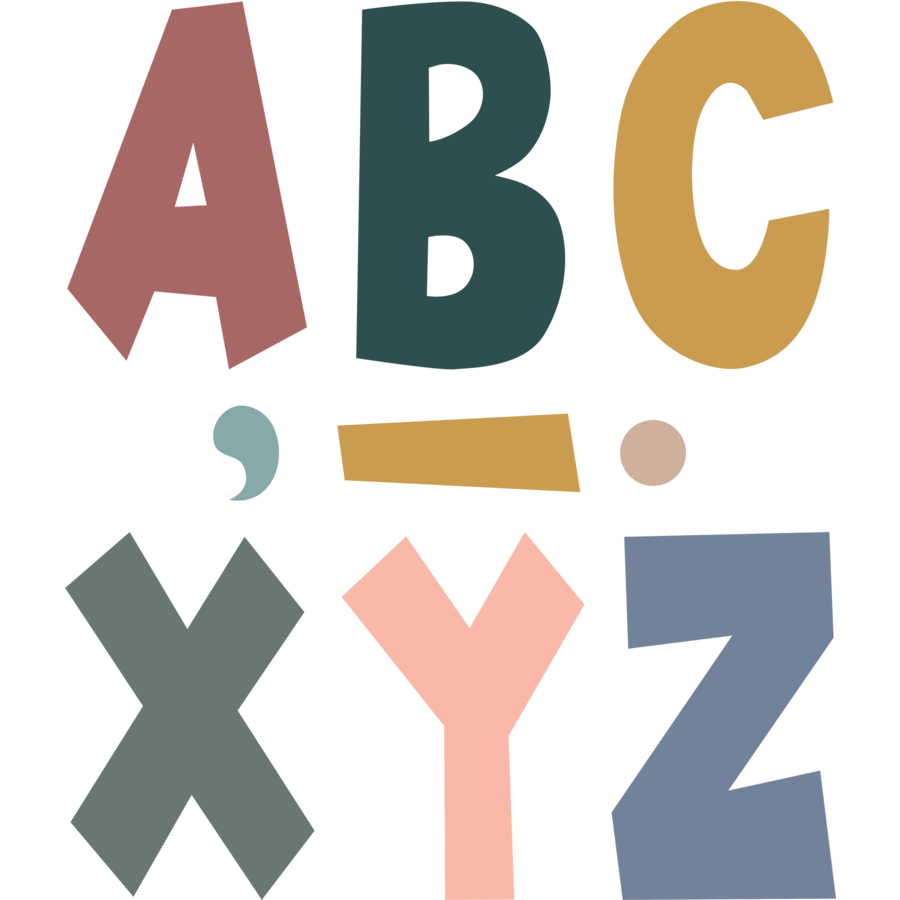 Wonderfully Wild 7" Fun Font Letters