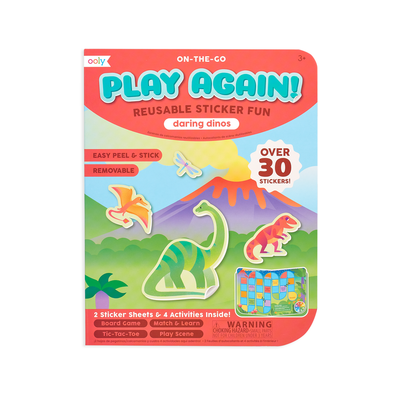 Play Again! Mini On-The-Go Activity Kit - Daring Dinos