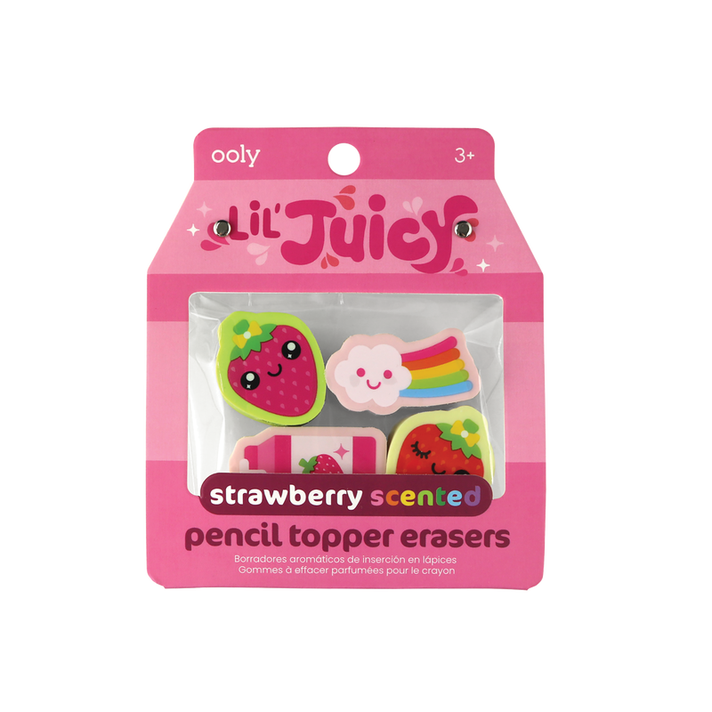 Lil’ Juicy Scented Topper Erasers (Strawberry)