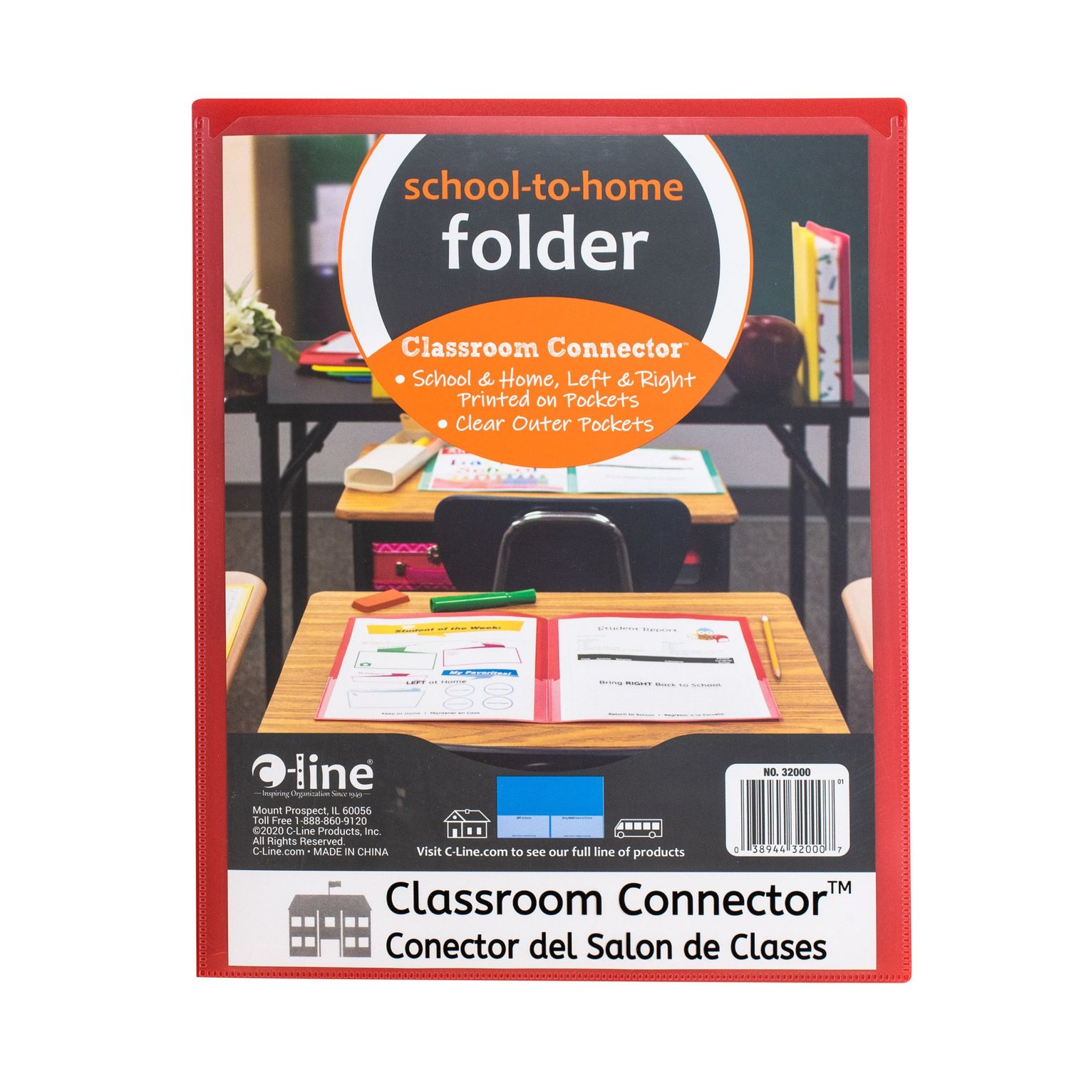 *Classroom Connector Folders, Assorted, 1/EA