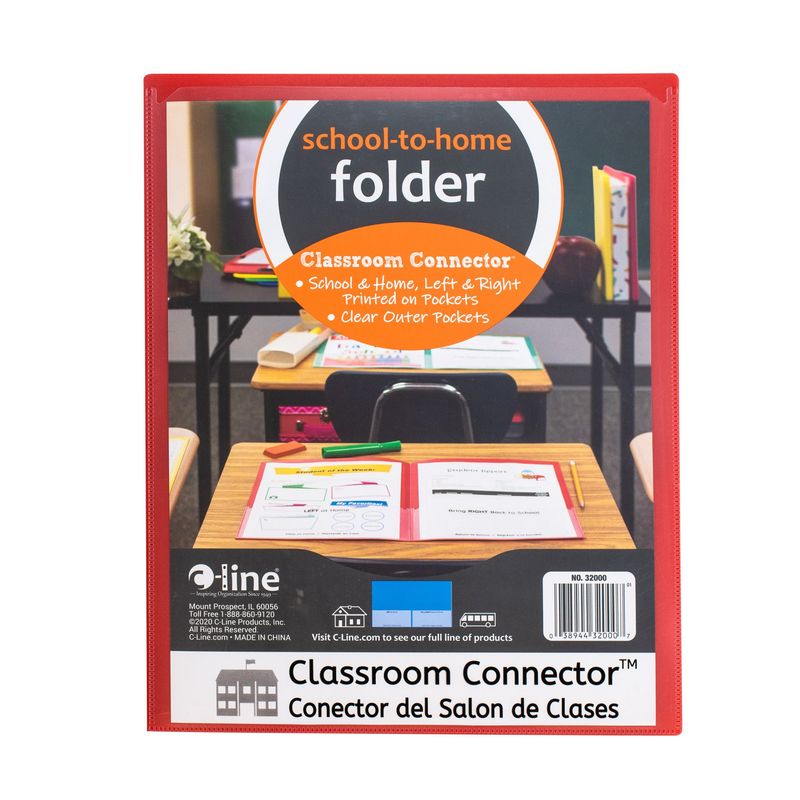*Classroom Connector Folders, Assorted, 1/EA