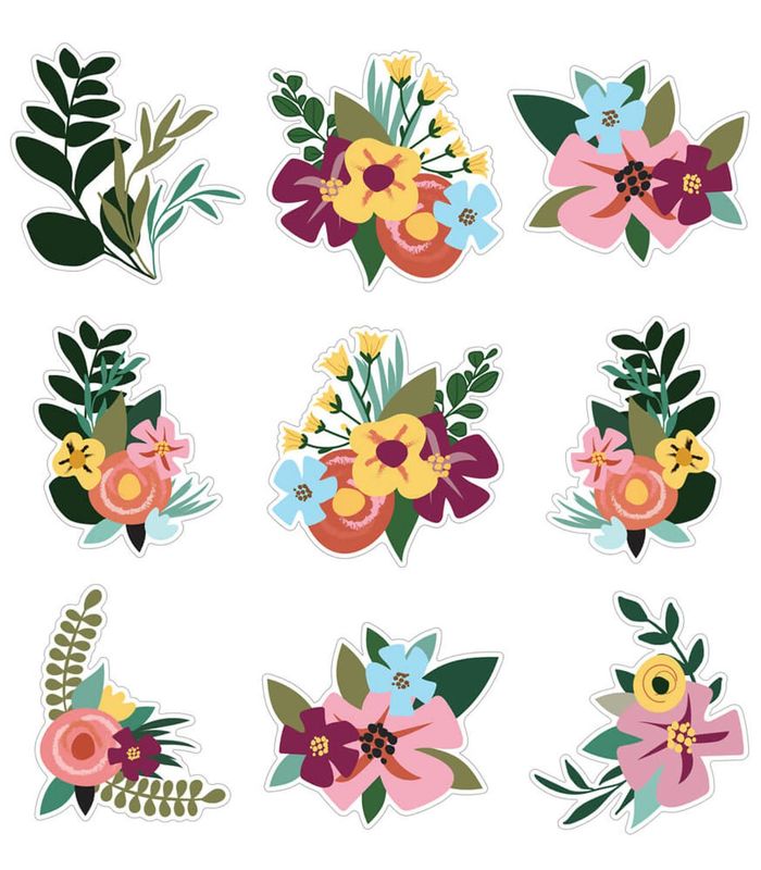 Grow Together Jumbo Flowers and Greenery Cutouts