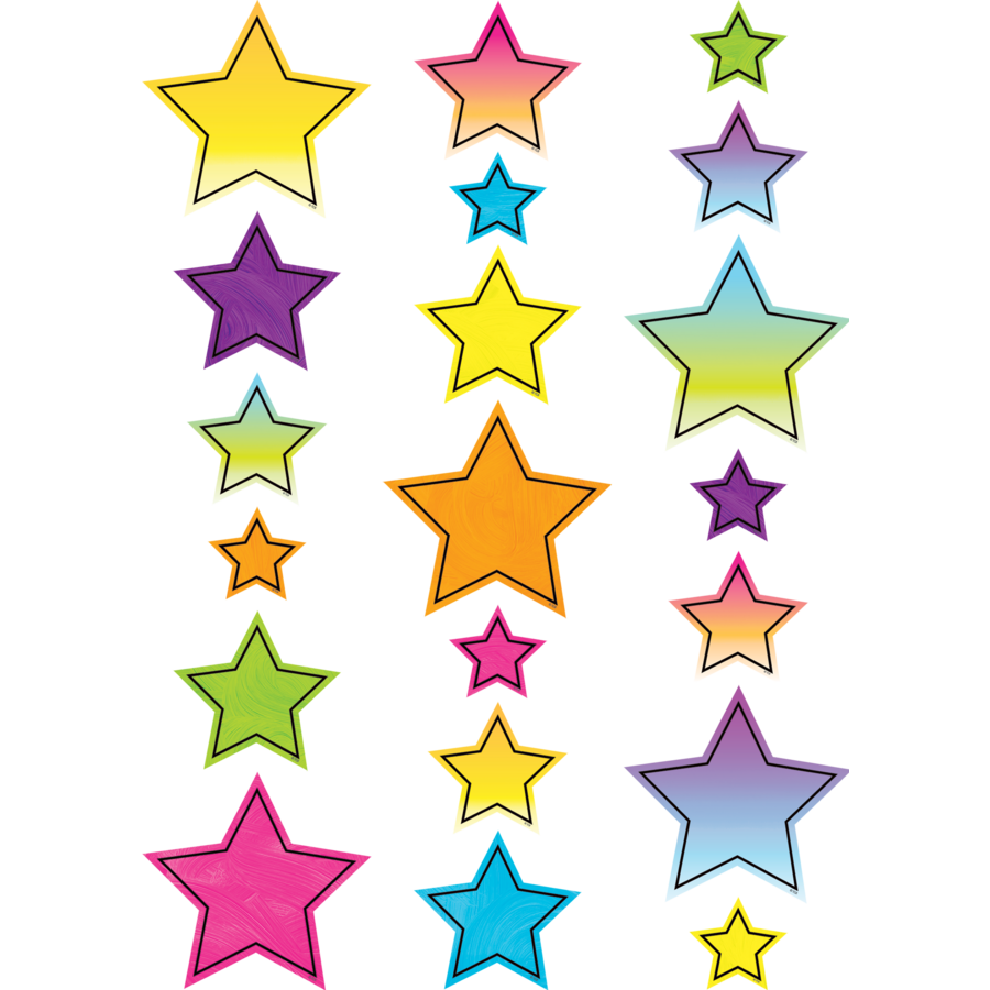 Brights 4Ever Stars Accents - Assorted Sizes