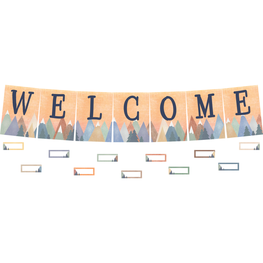 Moving Mountains Welcome Bulletin Board