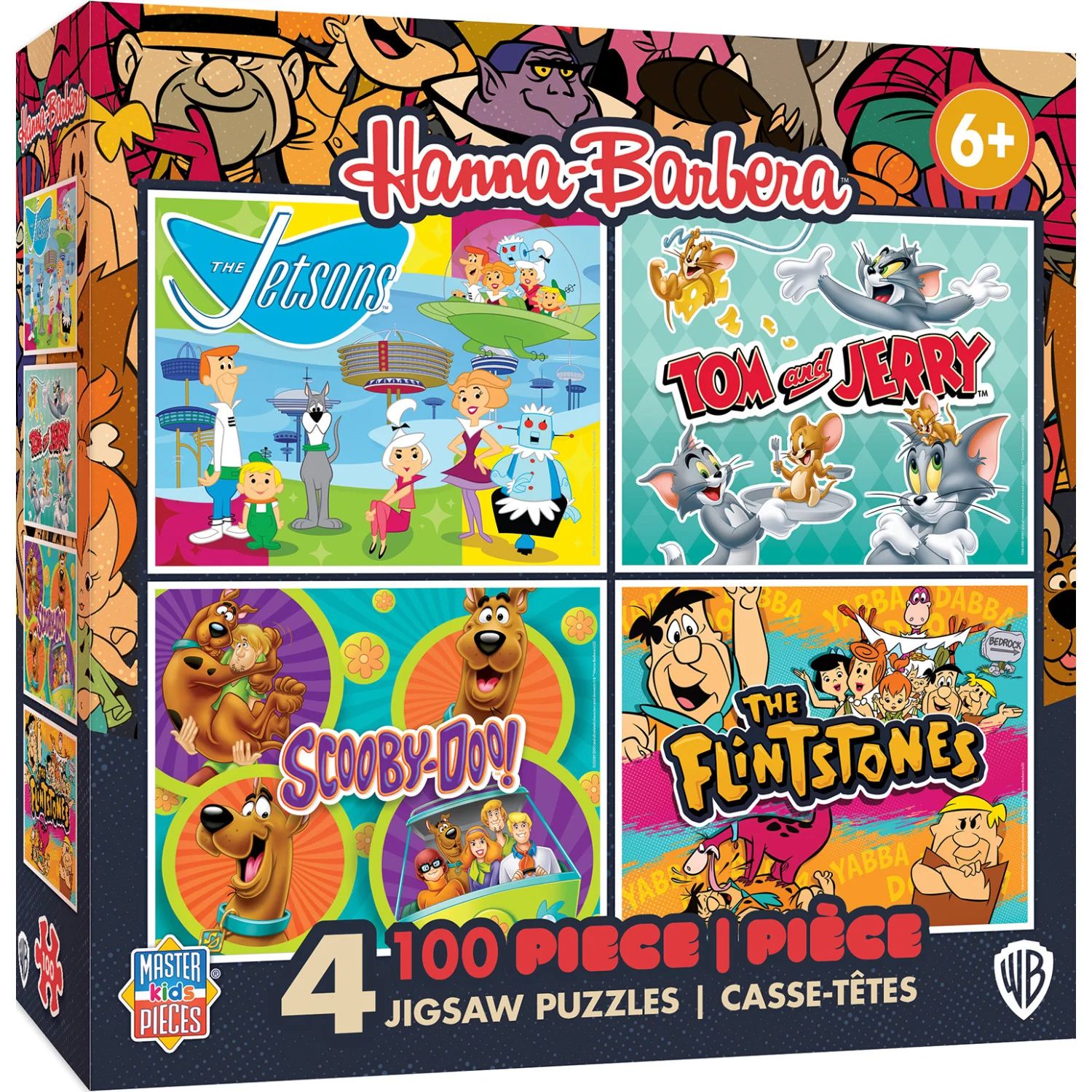 Hanna-Barbera 4-Pack 100 Piece Jigsaw Puzzles