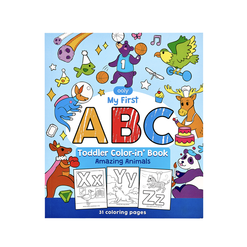 ABC: Amazing Animals Toddler Coloring Book