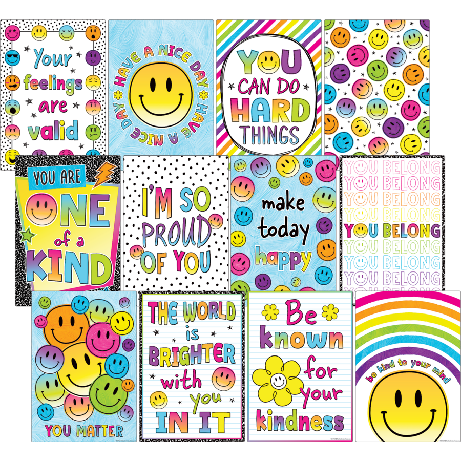 Brights 4Ever Positive Sayings Small Poster Pack