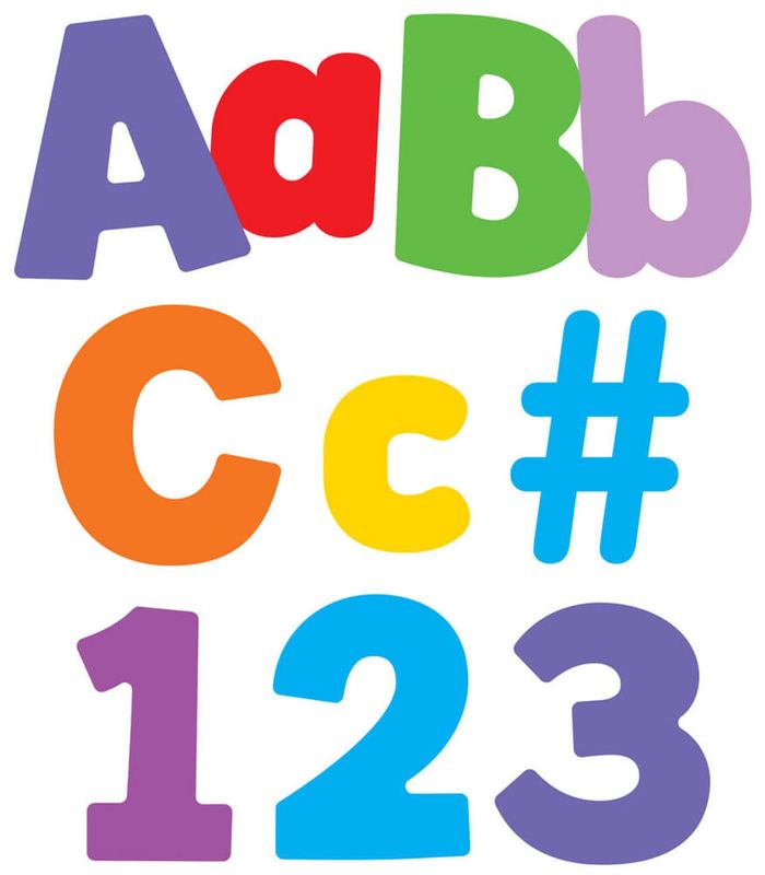 Color Splash Combo Pack Bulletin Board Letters