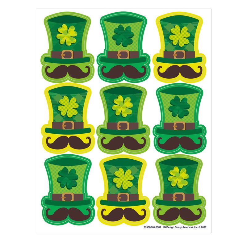 St. Pat's Hats Stickers Giant