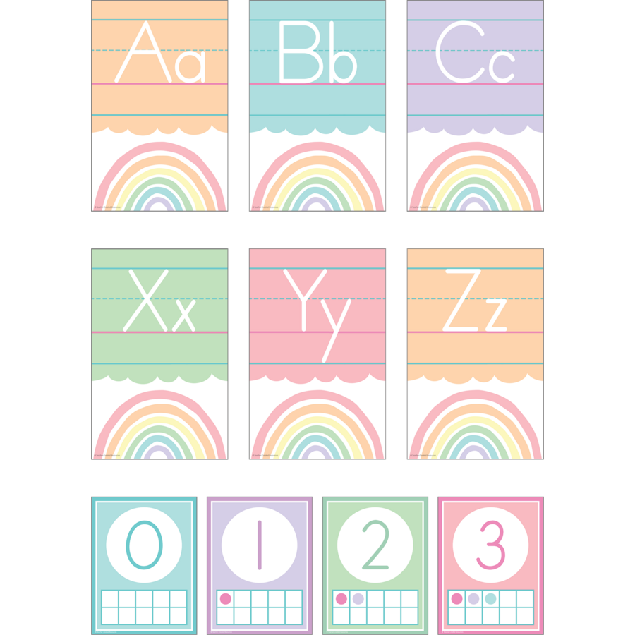 Pastel Pop Alphabet Bulletin Board