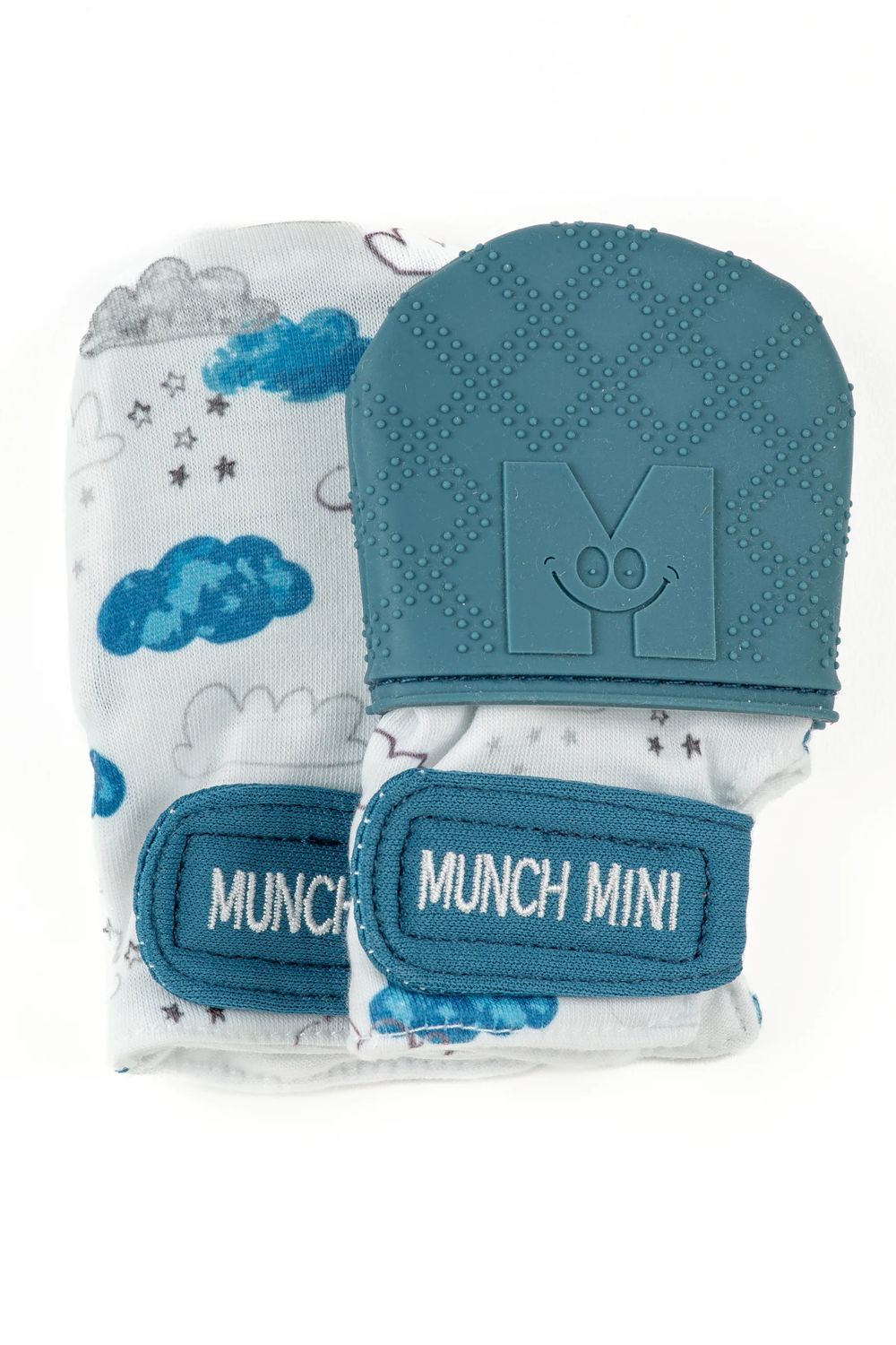 Munch Minis - Teething & Anti-scratch mitts - Clouds