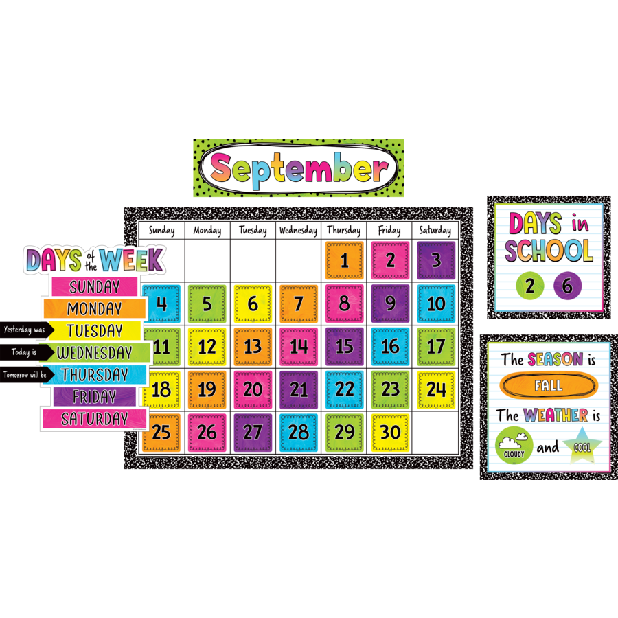 Brights 4Ever Calendar Bulletin Board