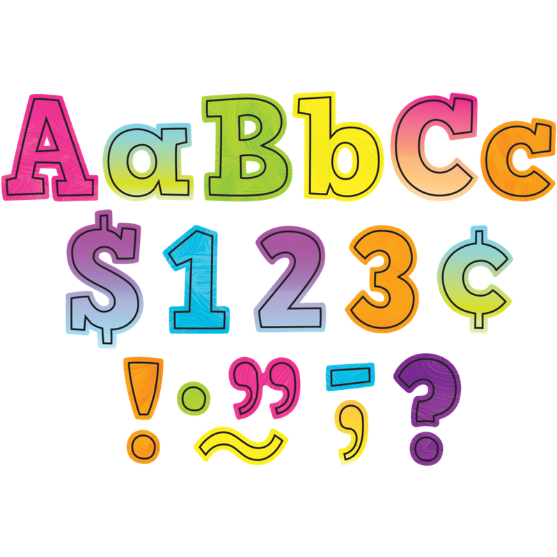 Brights 4Ever Bold Block 4" Letters Combo Pack