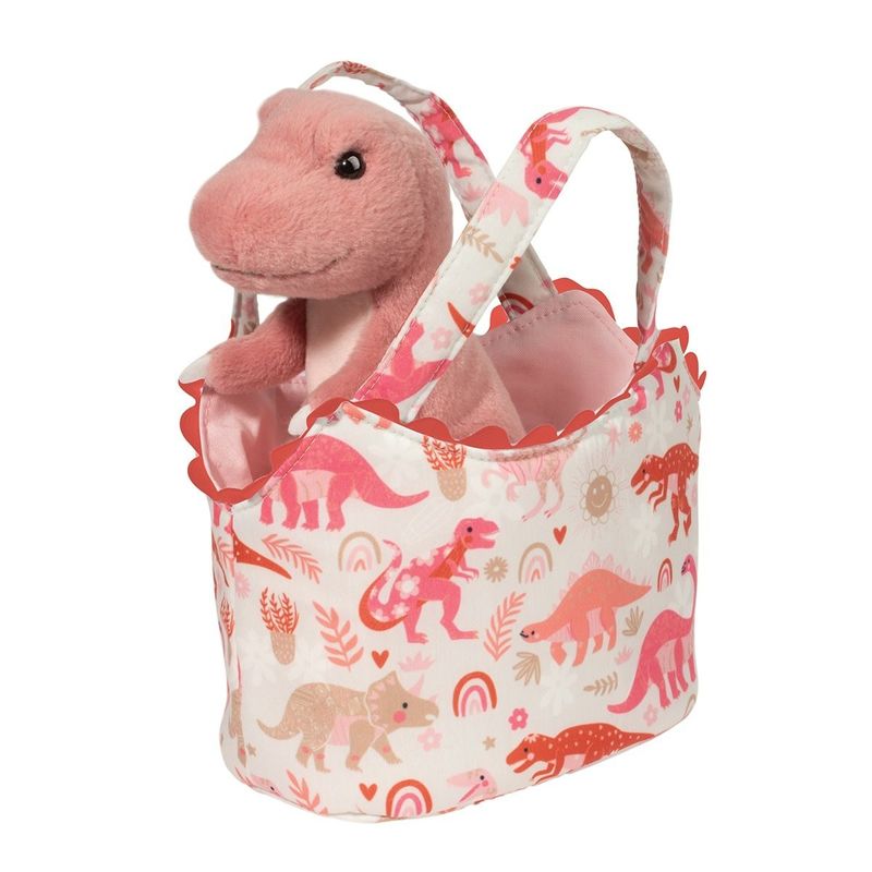 Dino Love Sassy Sak with Pink T-Rex Plush