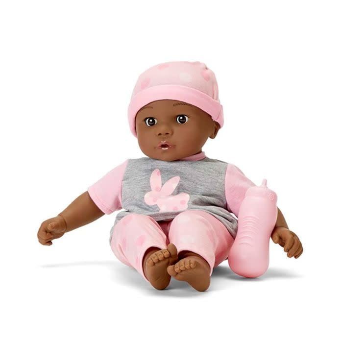 Sweet Smiles Pink Bunny Dark Skin