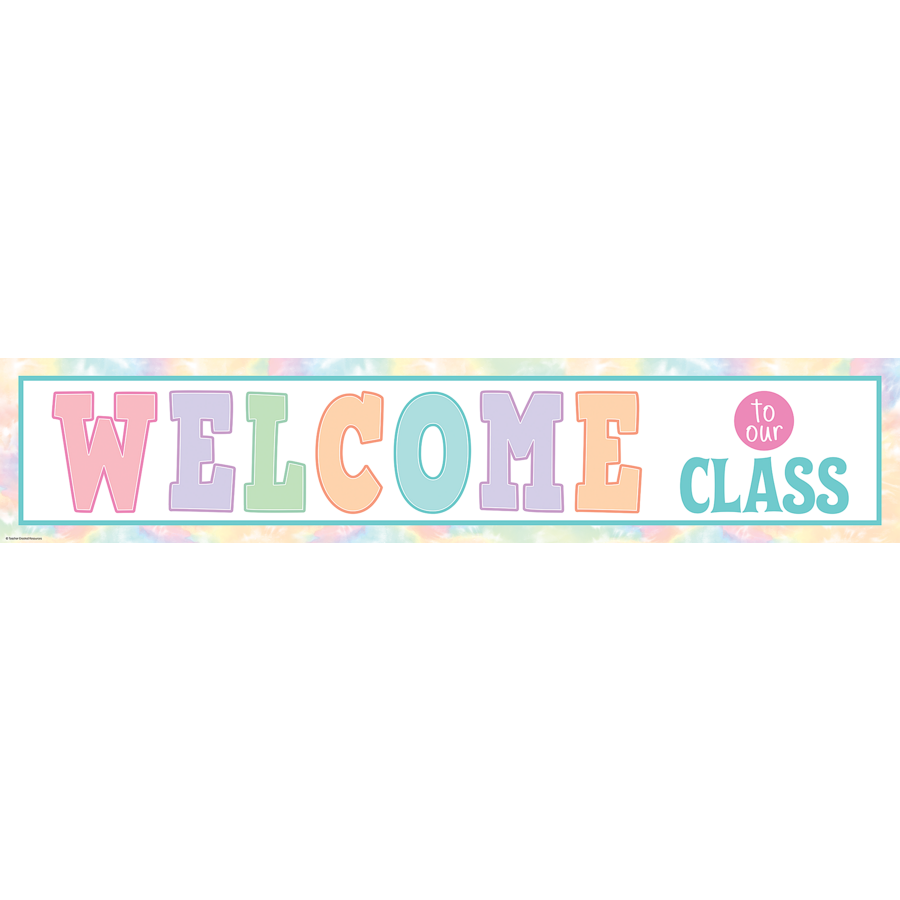 Pastel Pop Welcome to Our Class Banner