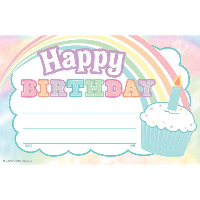 Pastel Pop Happy Birthday Awards