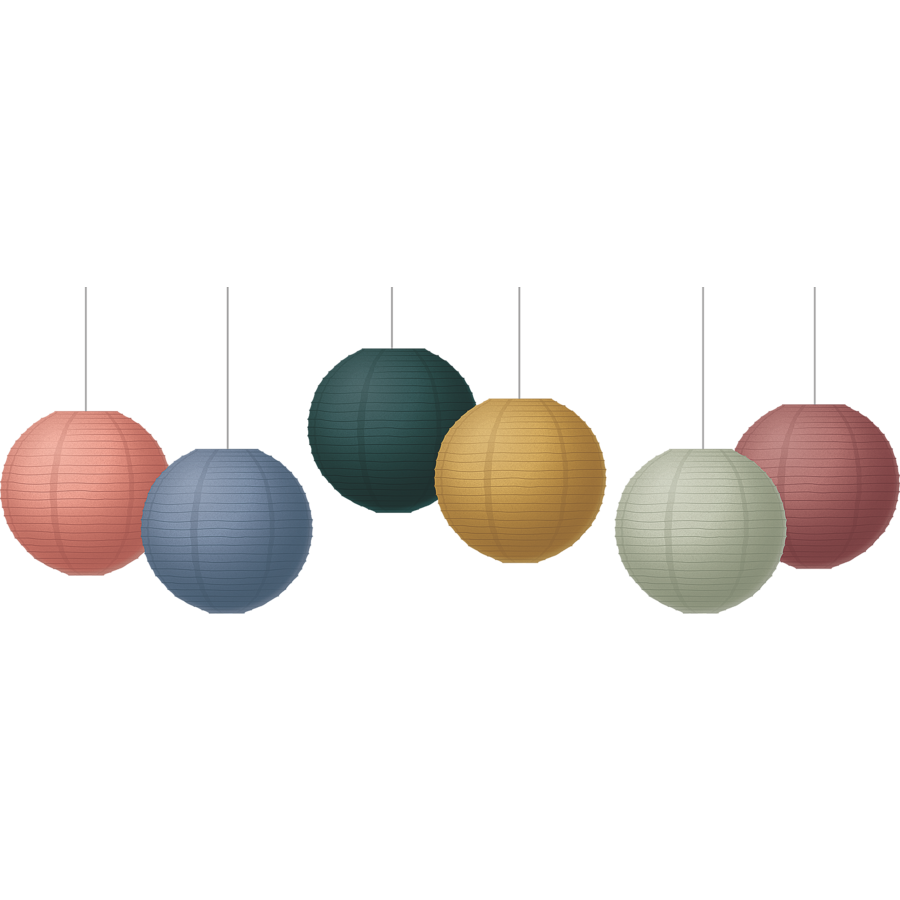 Wonderfully Wild 8" Hanging Paper Lanterns