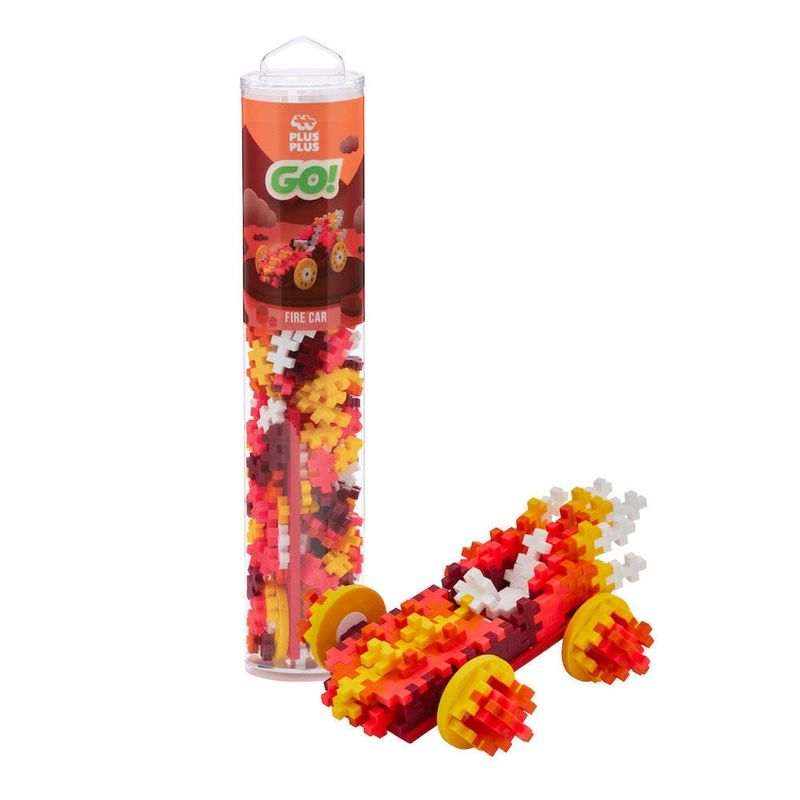 PLUS PLUS® Tube - 200 PC - Color Cars - Fire