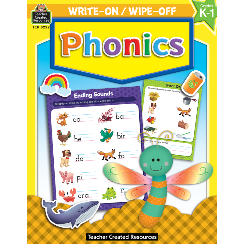 Write-On/Wipe-Off Book: Phonics K-1