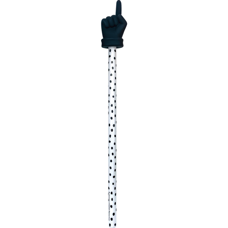 Black Painted Dots Hand Pointer
