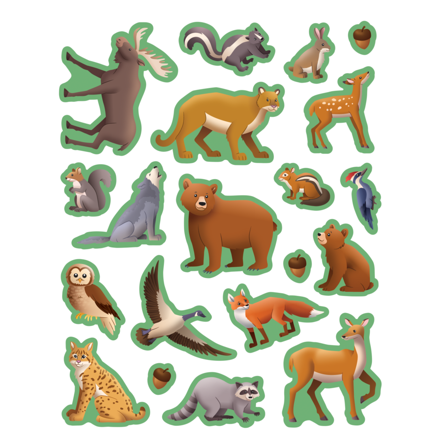 Woodland Animal Stickers