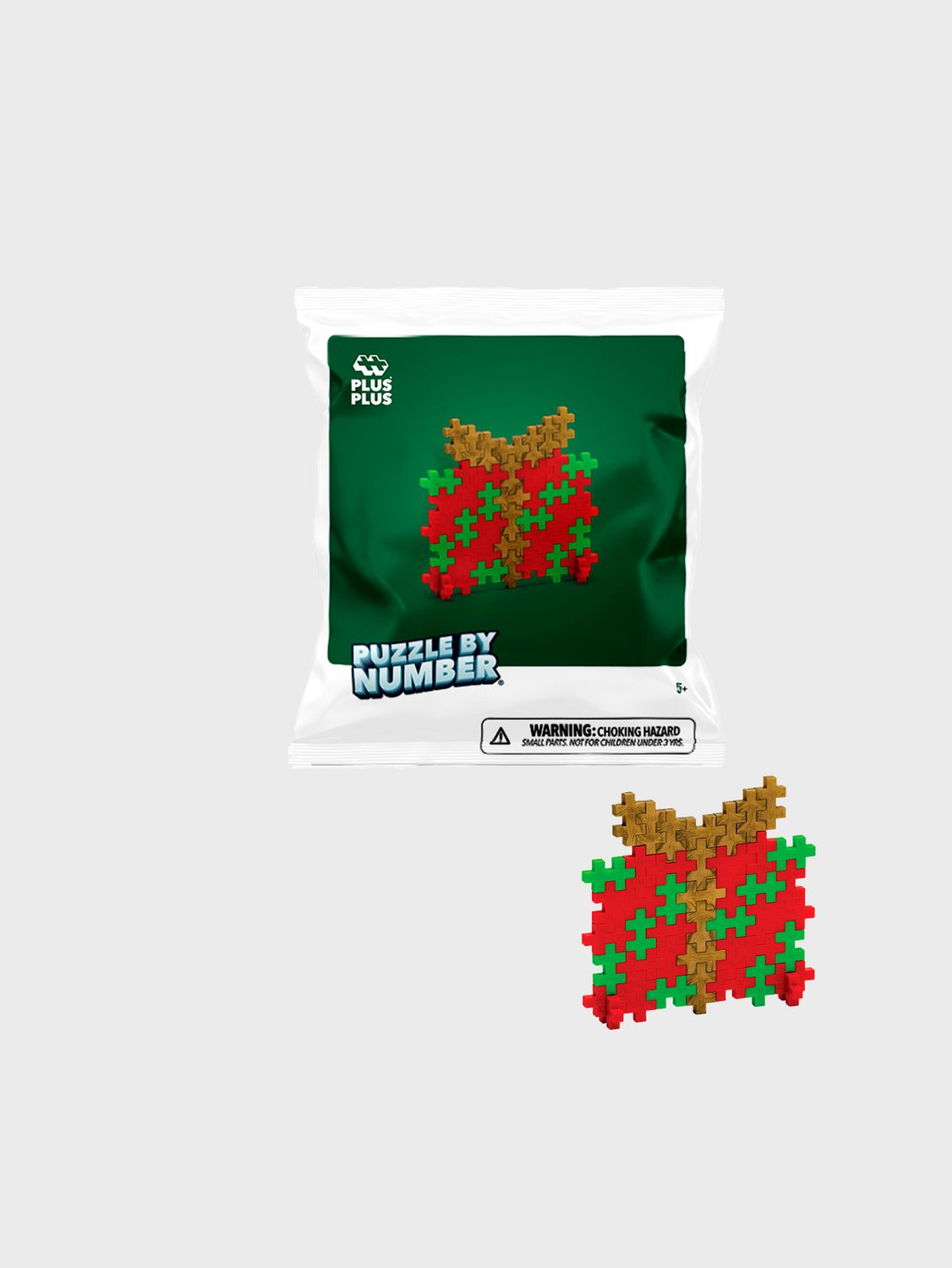 PLUS PLUS® Puzzle by Number® - 40 PC - Present