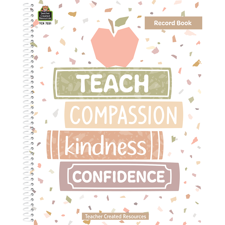 Terrazzo Tones Teacher Record Book