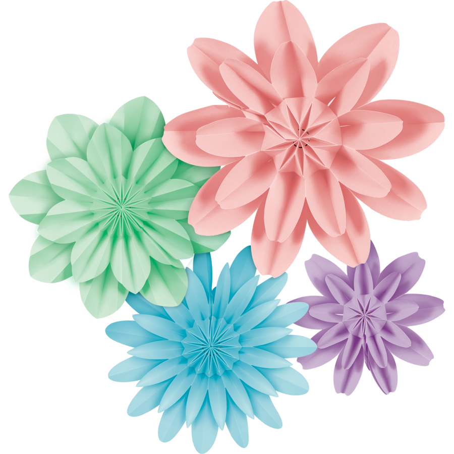 Pastel Pop Paper Flowers