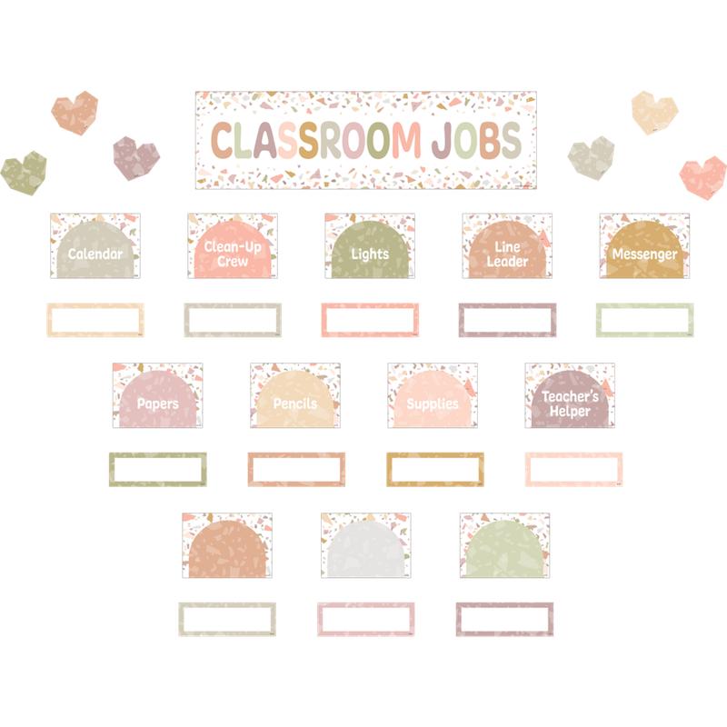 Terrazzo Tones Classroom Jobs Mini Bulletin Board