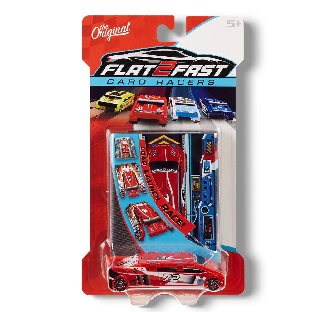 Flat 2 Fast Card Racers Red