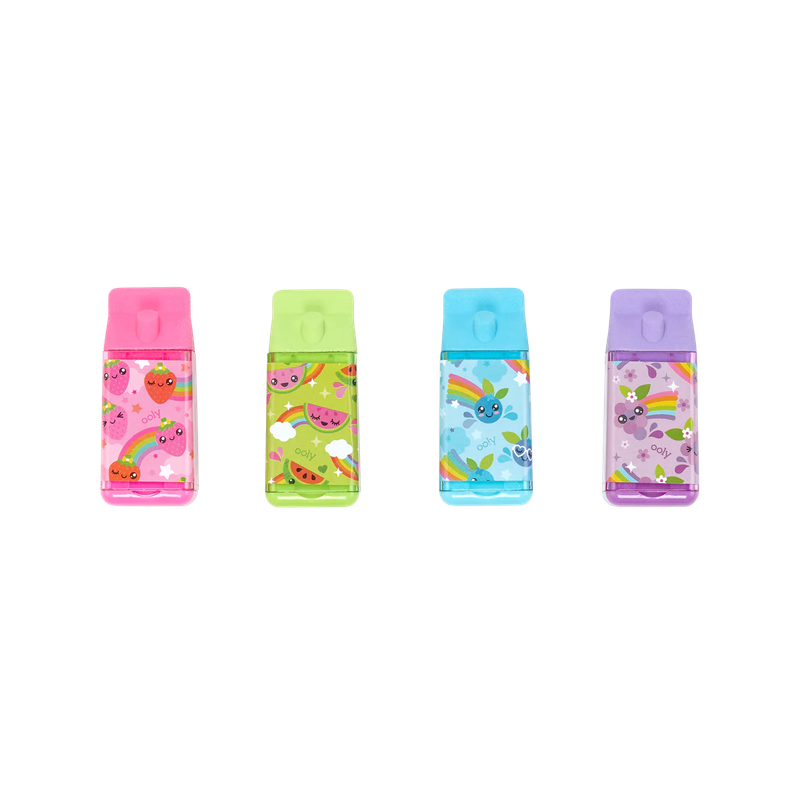 Lil’ Juicy Box Scented Erasers + Sharpeners (Assorted)