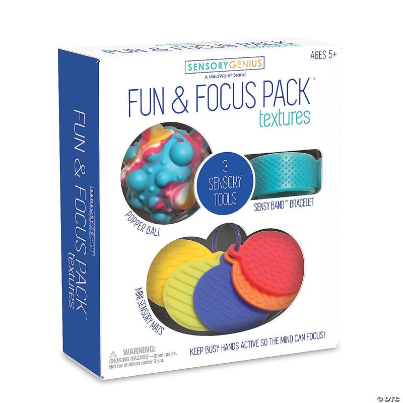 Sensory Genius Fun & Focus Pack: Textures Fidget Toy Set
