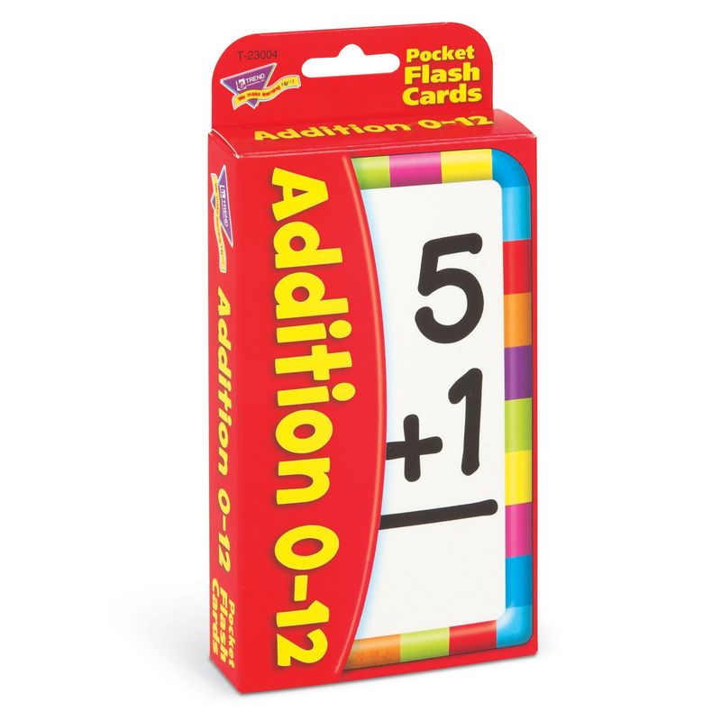 Addition 0-12 Pocket Flash Cards