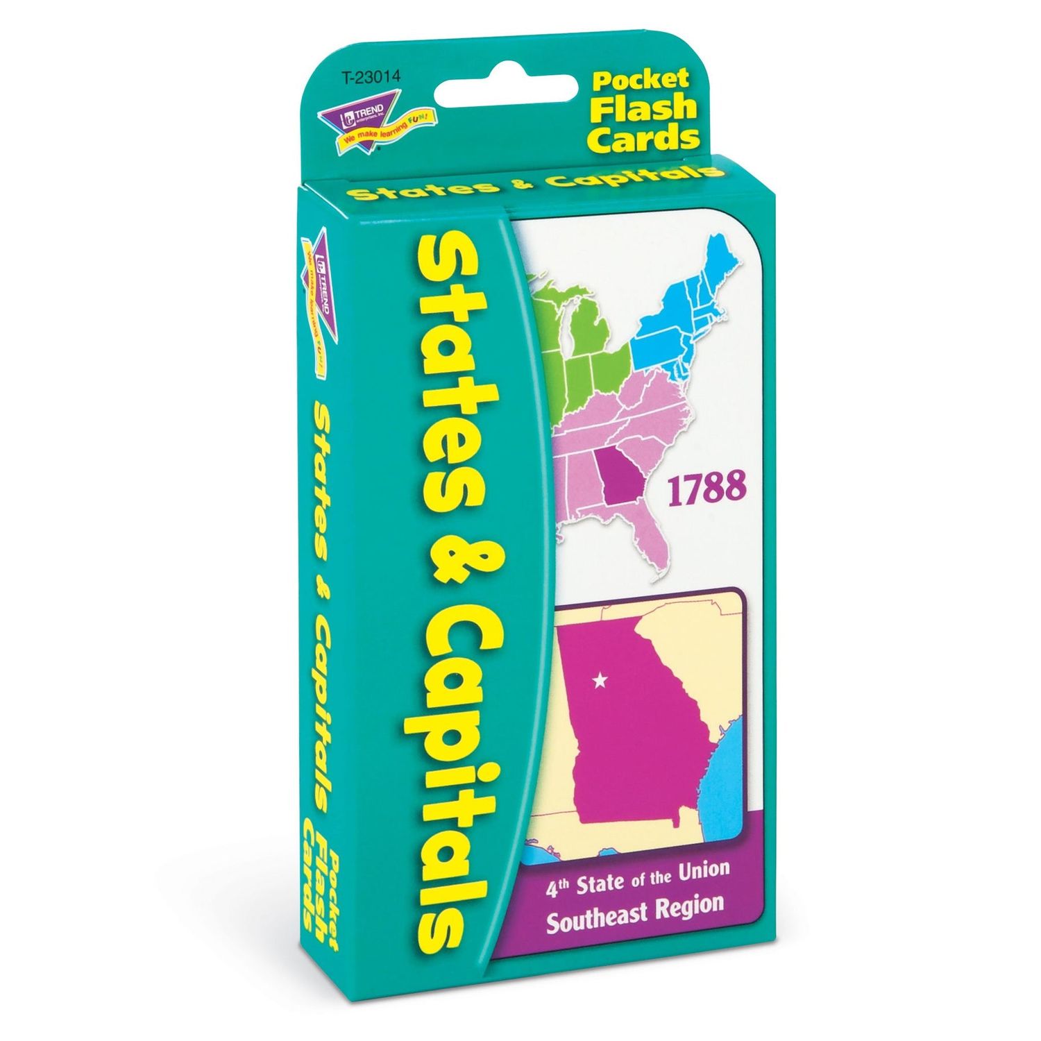 States & Capitals Pocket Flash Cards